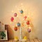 Easter Decorations, Easter Tree with 10pcs Eggs Ornaments, Lighted White Birch Tree with Timer Battery Powered, Twig Tree Tabletop Centerpiece Spring Decorations for Home Kids (2FT/24 LED)